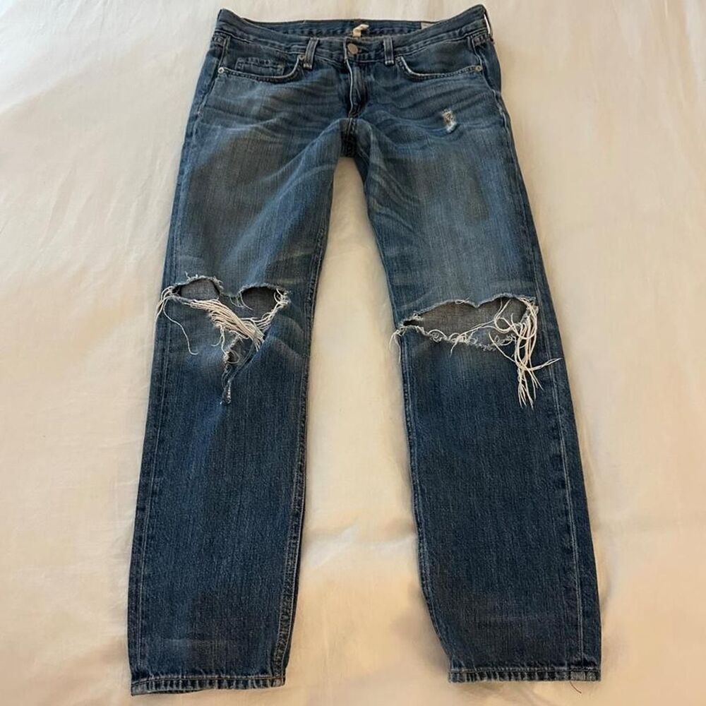Rag + bone Women's Blue and Navy Jeans